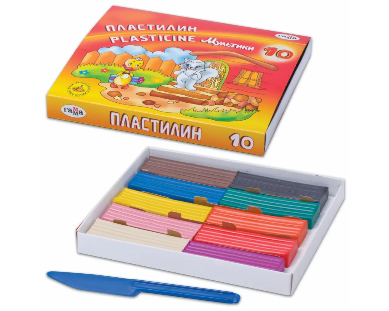 Пластилин классический ГАММА 