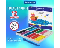 Пластилин классический BRAUBERG 