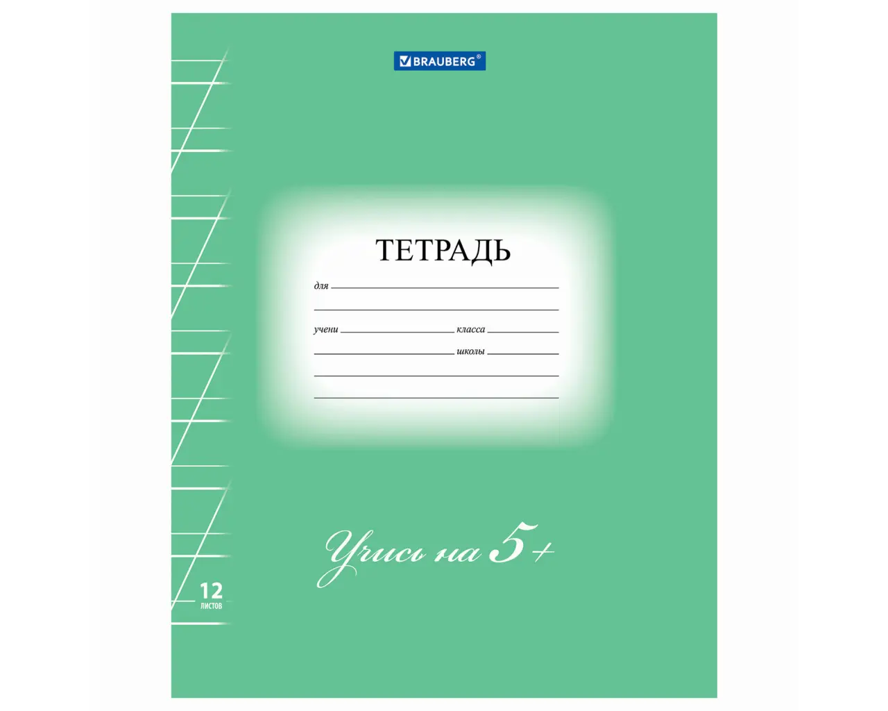 Тетрадь 12 л. BRAUBERG ЭКО 