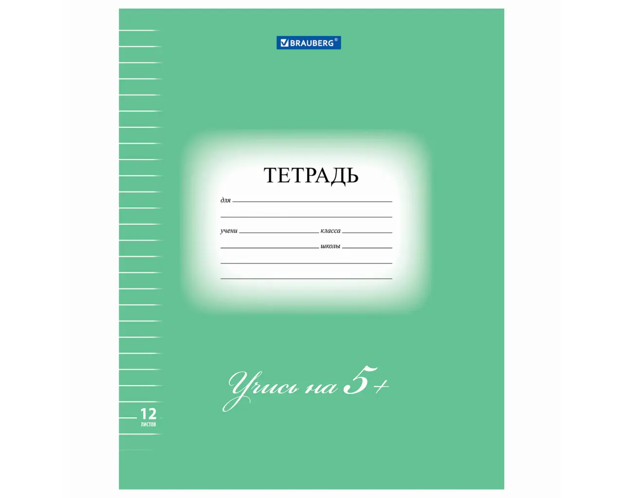 Тетрадь 12 л. BRAUBERG ЭКО 