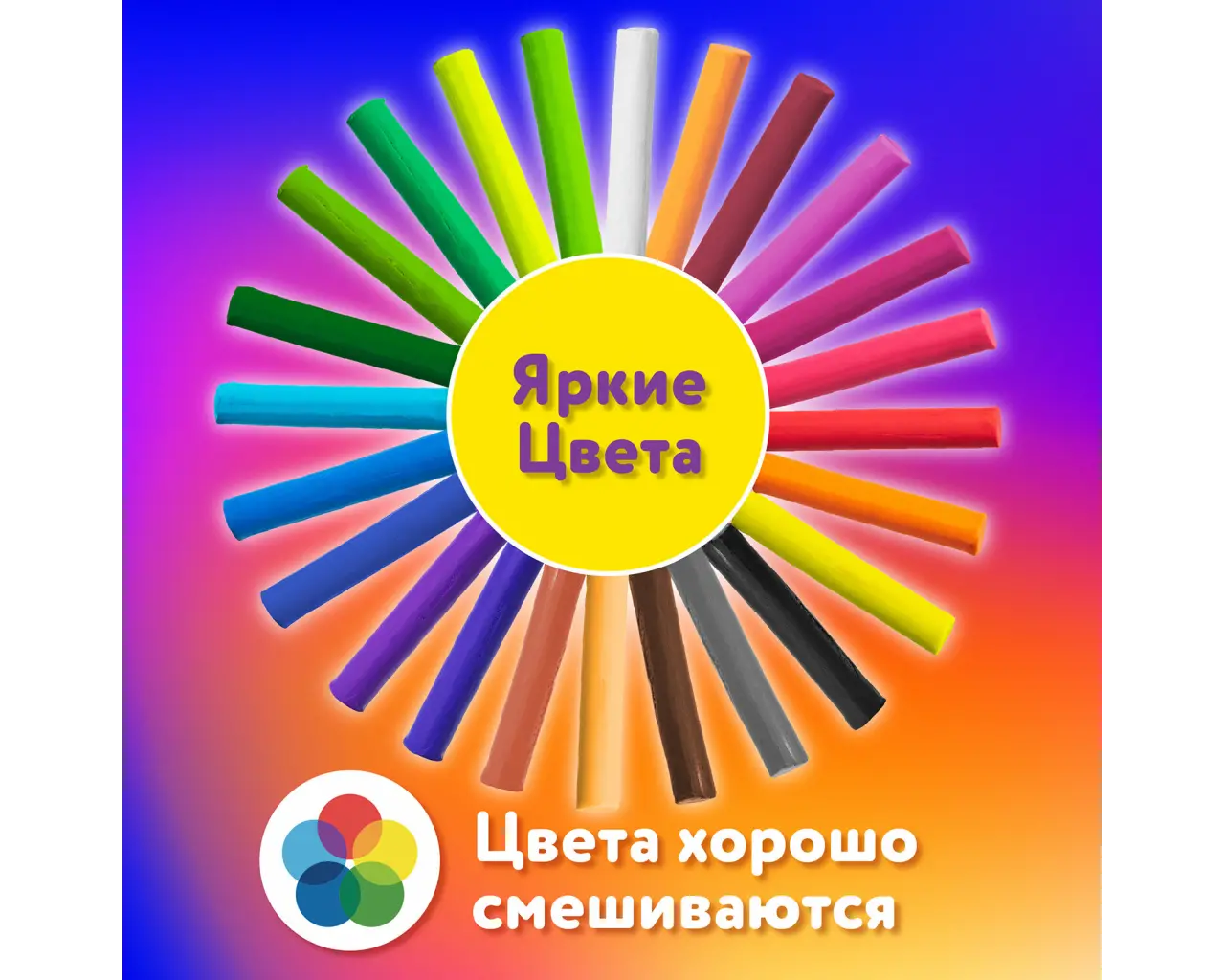 Пластилин классический ЮНЛАНДИЯ 