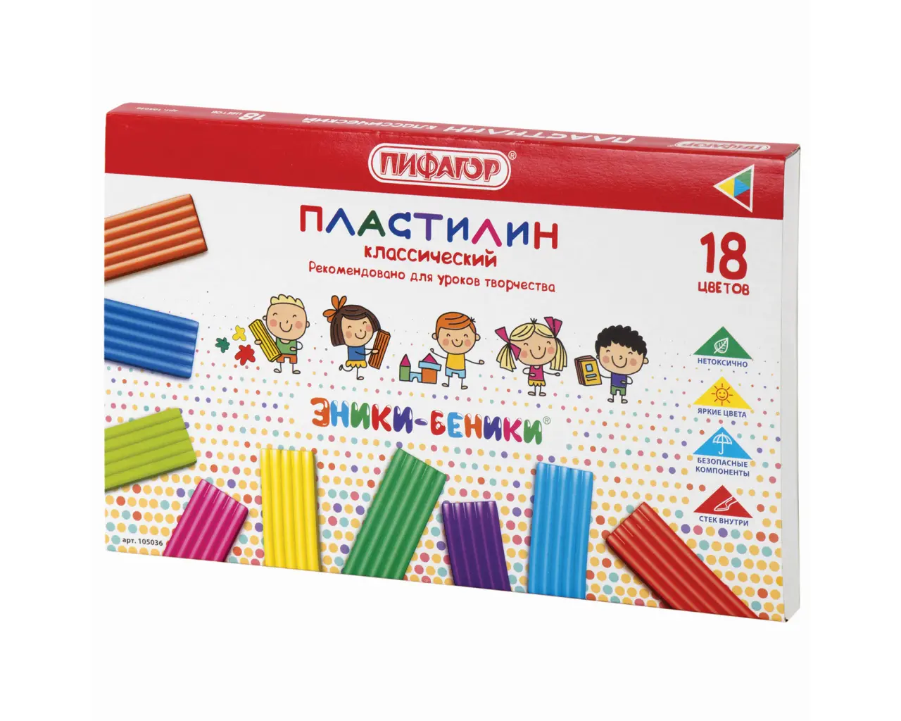 Пластилин классический ПИФАГОР 