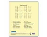 Тетрадь 12 л. BRAUBERG КЛАССИКА NEW клетка, обложка картон, ЖЕЛТАЯ, 105683.3