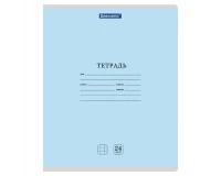 Тетрадь 24 л. BRAUBERG КЛАССИКА NEW клетка, обложка картон, АССОРТИ (5 видов), 105702.5