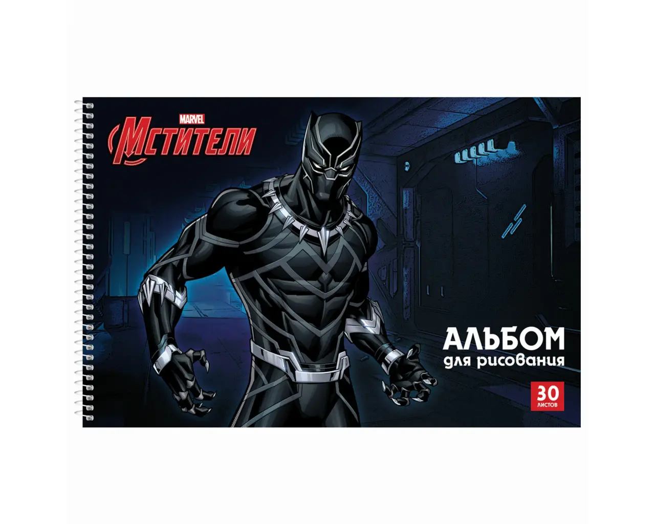 Альбом для рисования А4 30 л., спираль, обложка картон, HATBER, 205х300 мм, 