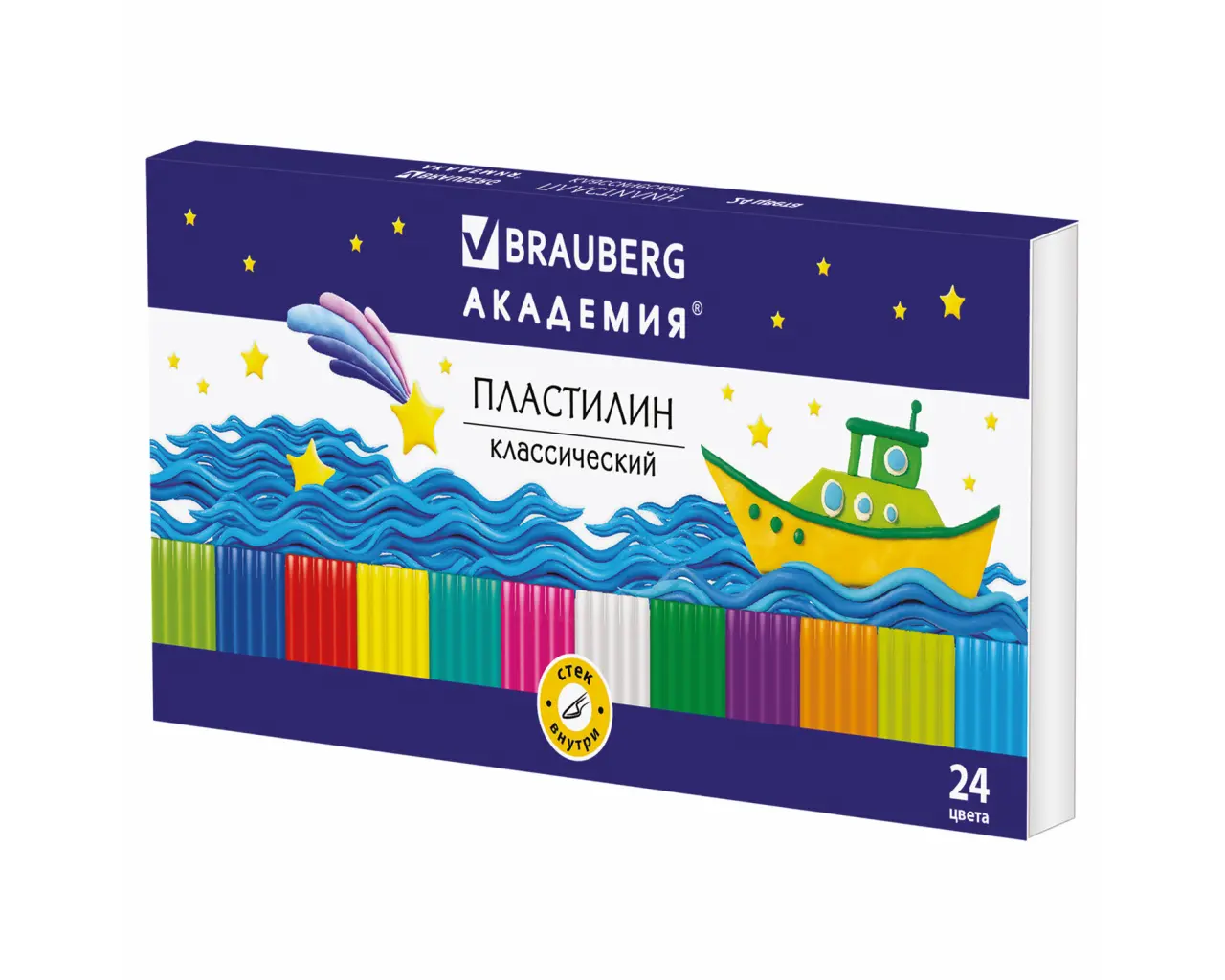 Пластилин классический BRAUBERG 