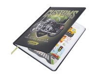 Дневник 1-4 класс 48 л., кожзам (твердая с поролоном), печать, наклейки, ЮНЛАНДИЯ, 