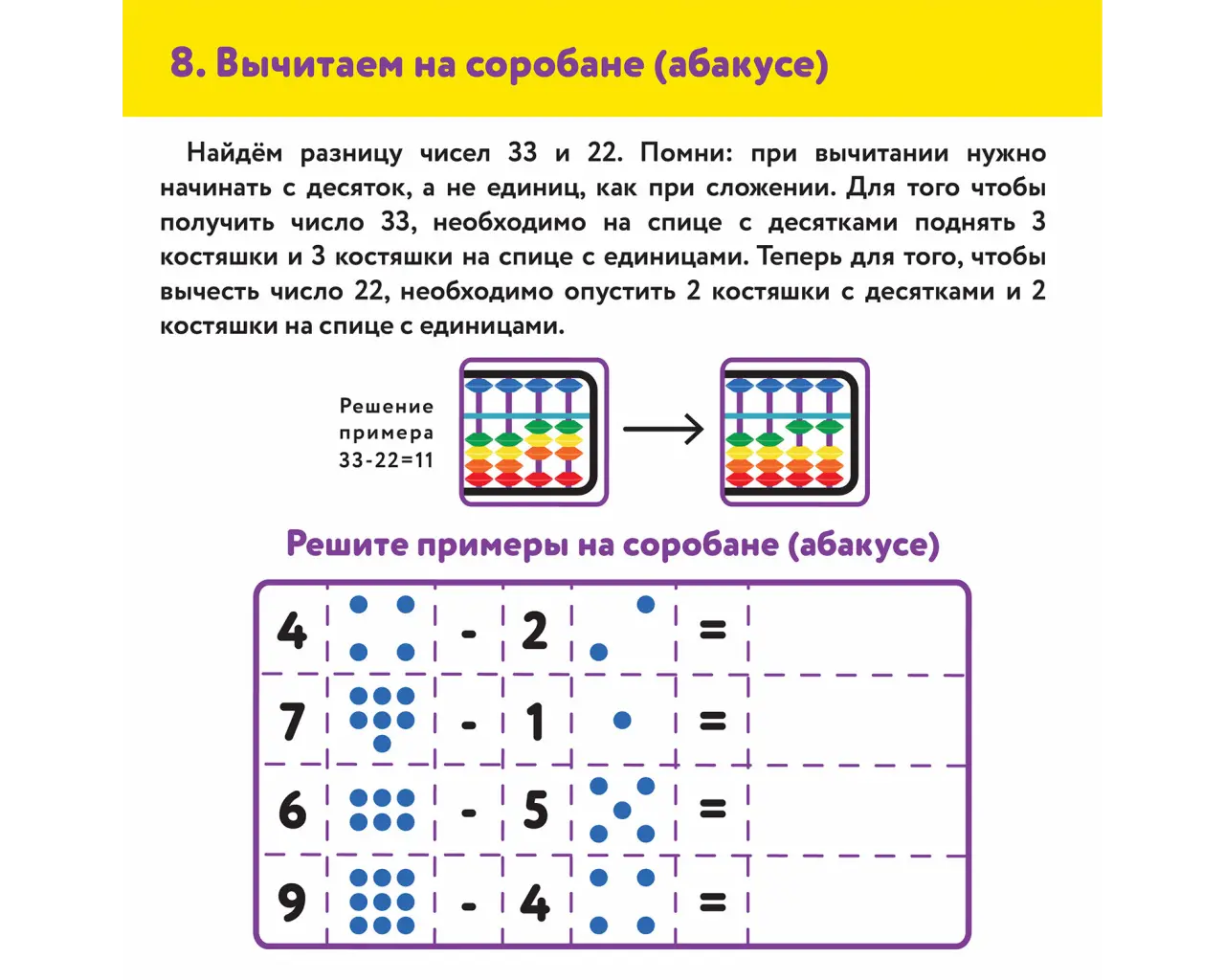 Счеты Абакус (соробан) белые ЮНЛАНДИЯ 