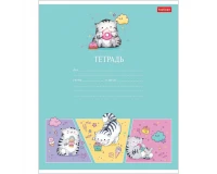 Тетрадь 12 л. HATBER клетка, обложка картон, 