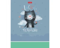 Тетрадь 12 л. HATBER клетка, обложка картон, 