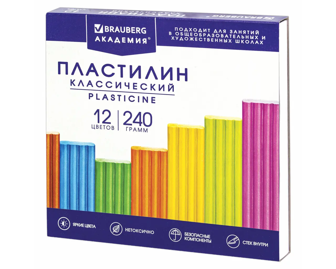 Пластилин классический BRAUBERG 