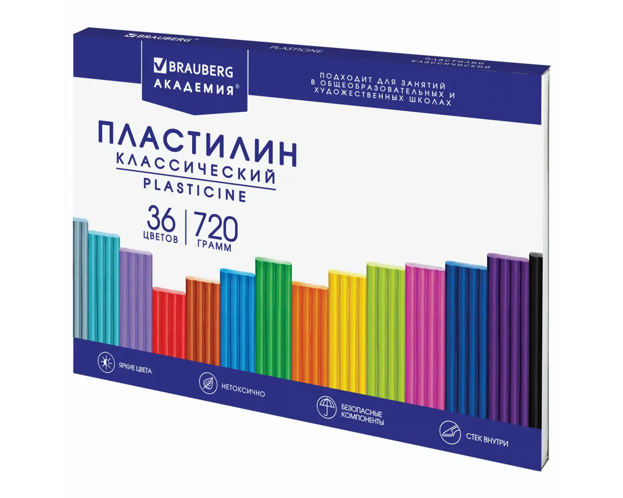 Пластилин классический BRAUBERG 