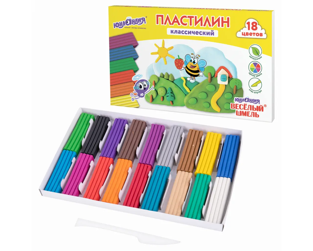 Пластилин классический ЮНЛАНДИЯ 