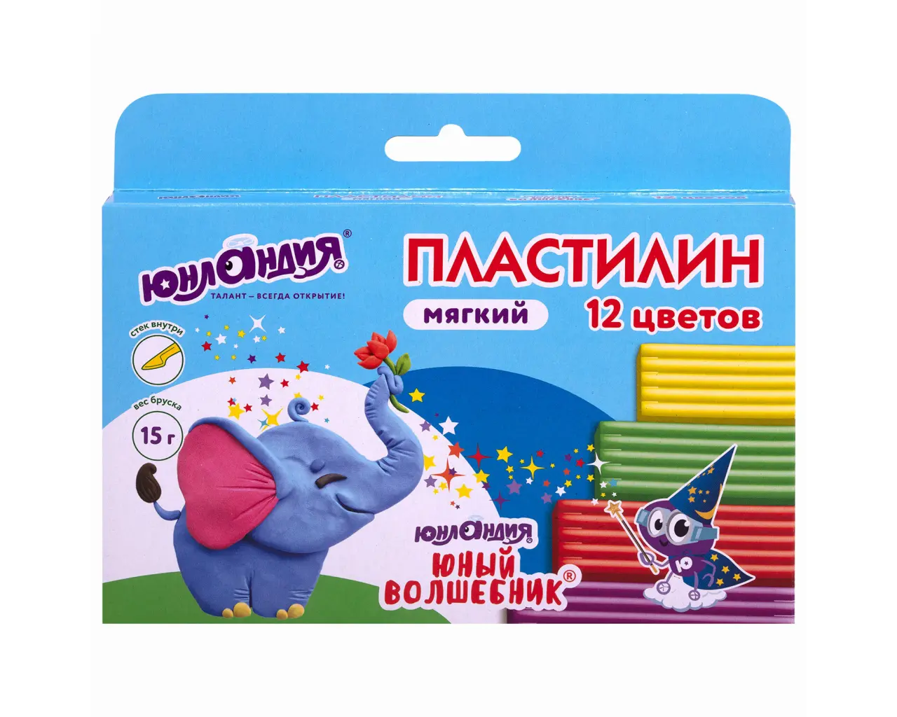 Пластилин мягкий ЮНЛАНДИЯ 