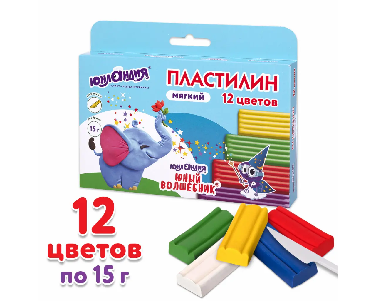 Пластилин мягкий ЮНЛАНДИЯ 