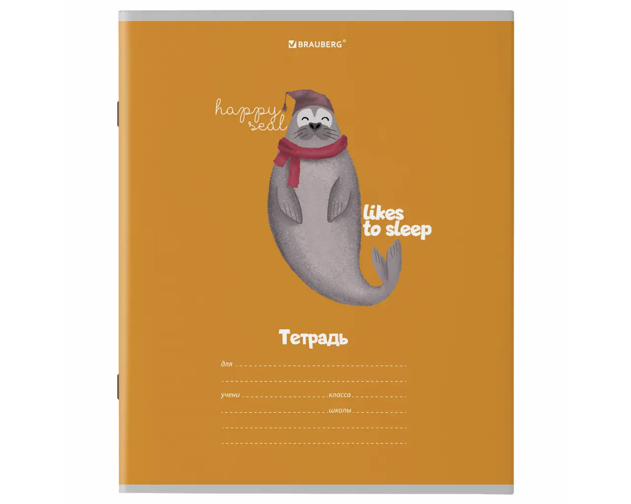 Тетрадь 18 л. BRAUBERG клетка, обложка картон, 