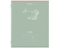Тетрадь 24 л. BRAUBERG клетка, обложка картон, 
