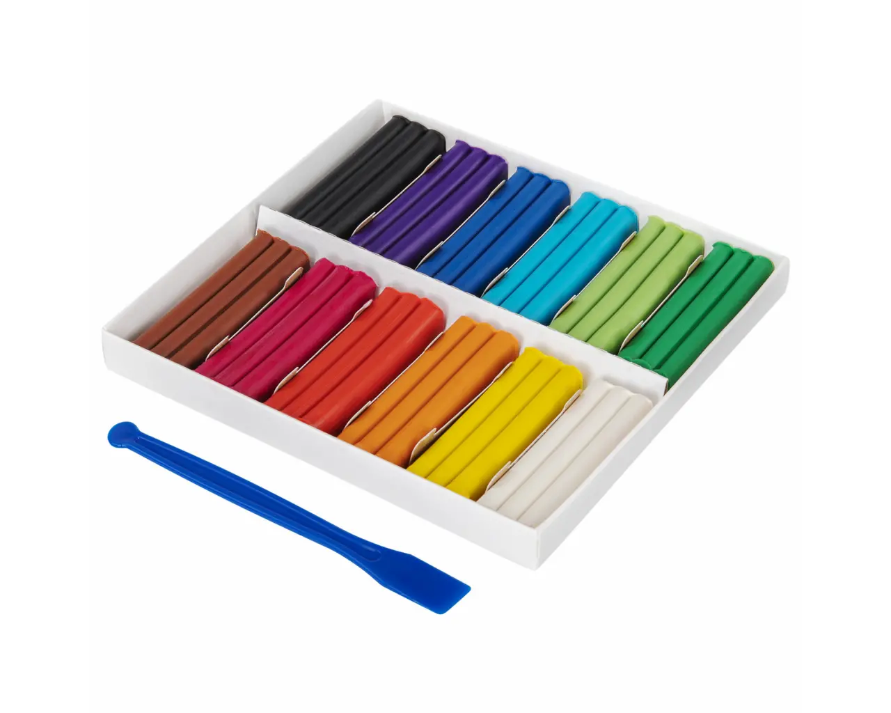 Пластилин мягкий восковой BRAUBERG KIDS, 12 цветов, 180 г, со стеком, 106495.1