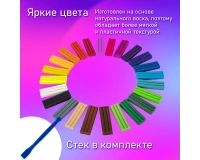 Пластилин мягкий восковой BRAUBERG KIDS, 24 цвета, 360 г, со стеком, 106498.7