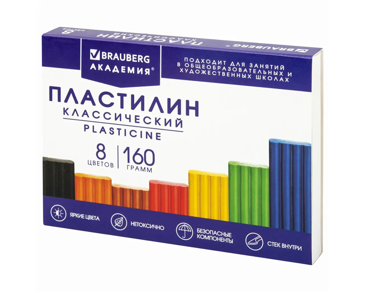 Пластилин классический BRAUBERG 