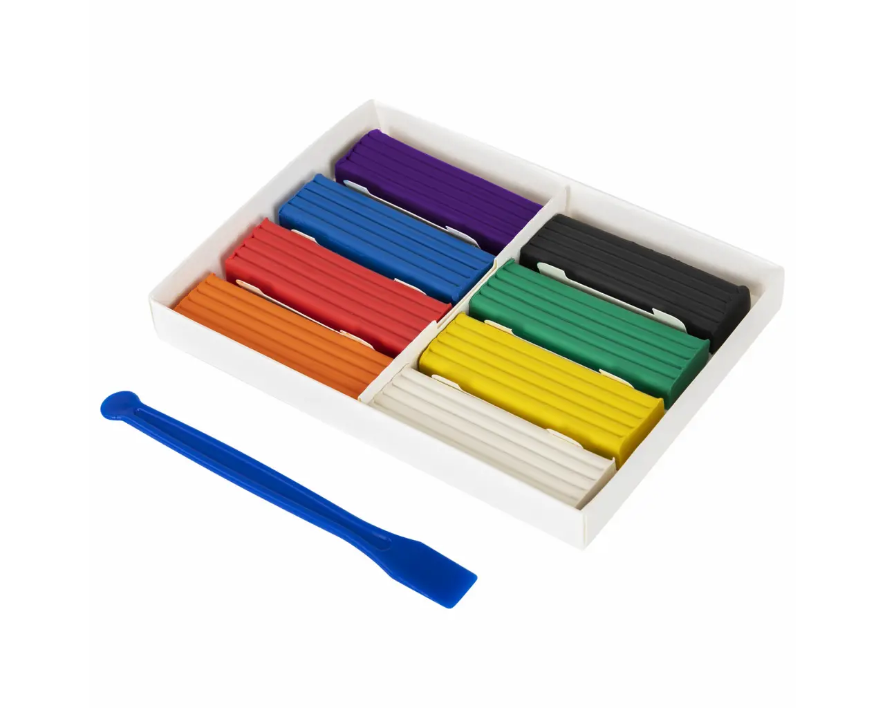 Пластилин классический BRAUBERG KIDS, 8 цветов, 160 г, со стеком, 106501.2