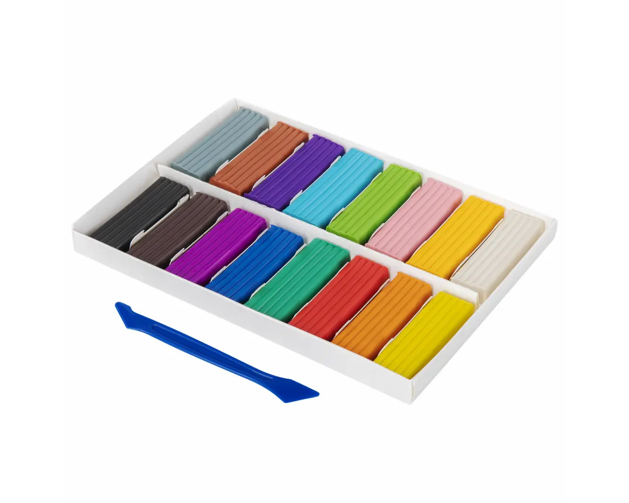 Пластилин классический BRAUBERG KIDS, 16 цветов, 320 г, со стеком, 106508.1