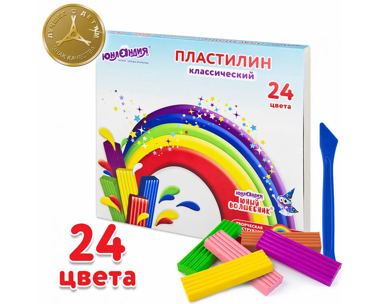 Пластилин классический ЮНЛАНДИЯ 