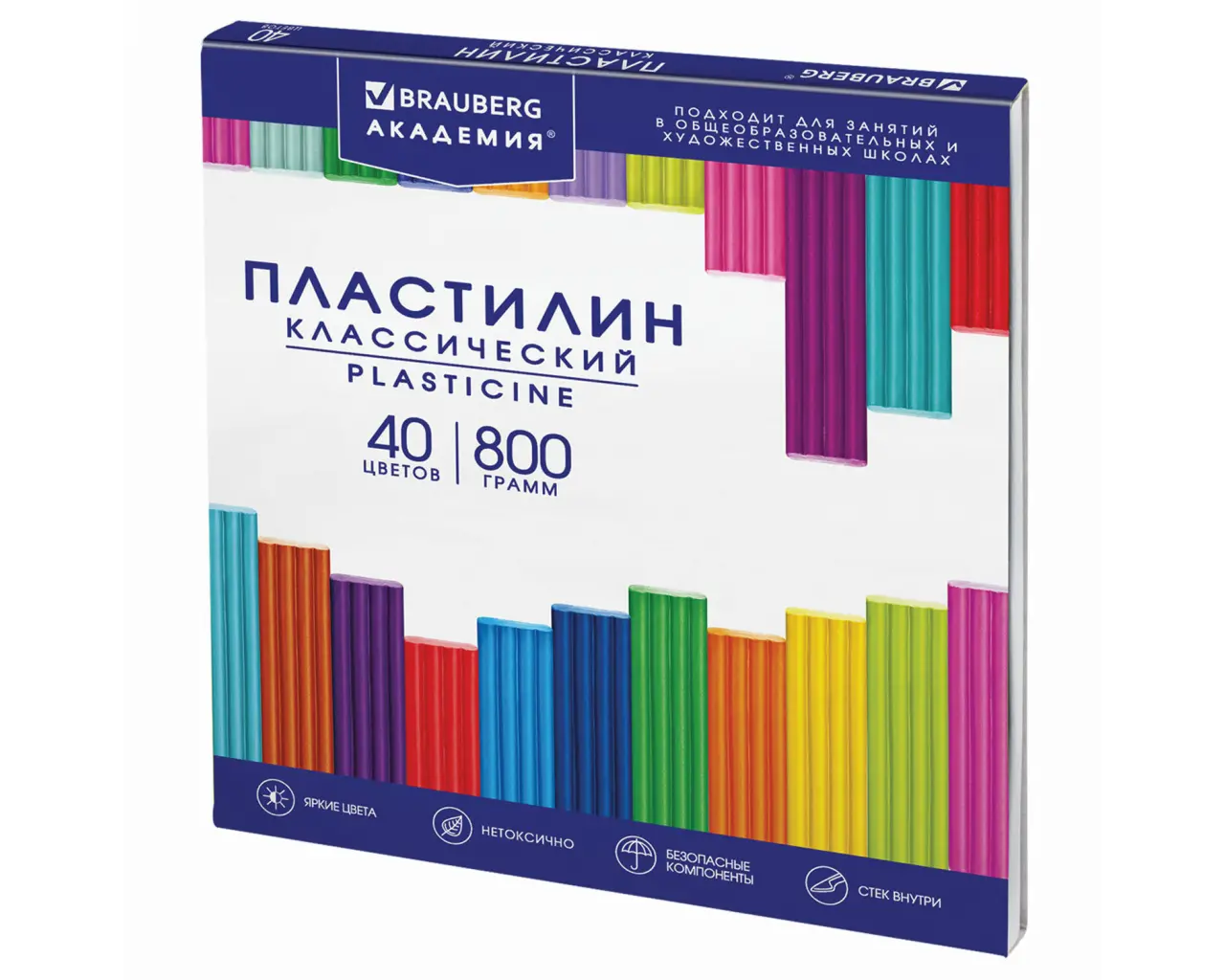 Пластилин классический BRAUBERG 