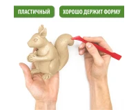 Пластилин скульптурный BRAUBERG ART CLASSIC, телесный, 0,5 кг, твердый, 106519.7
