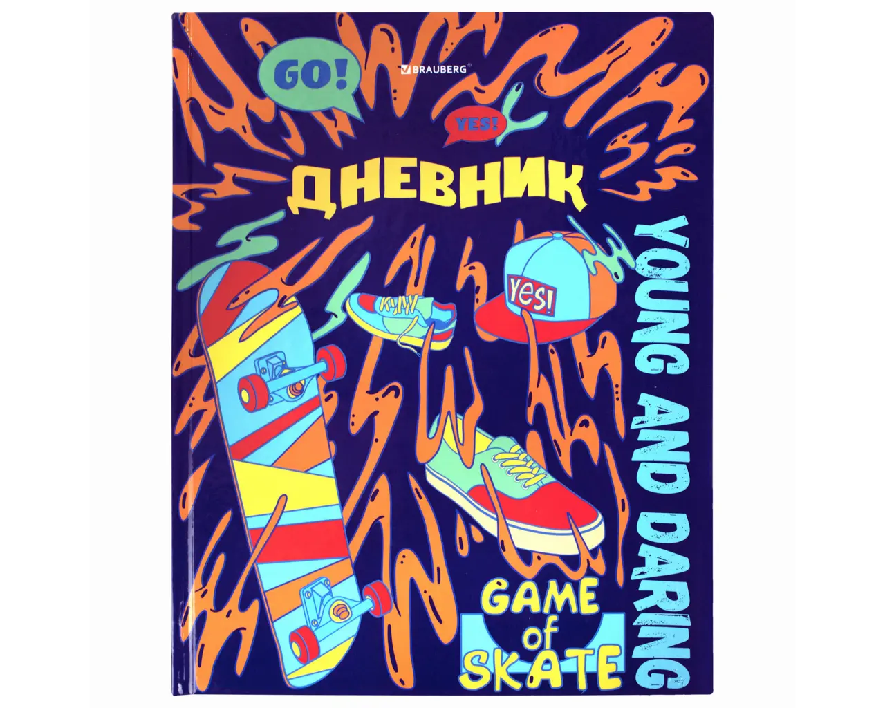 Дневник 1-11 класс 40 л., твердый, BRAUBERG, глянцевая ламинация, 