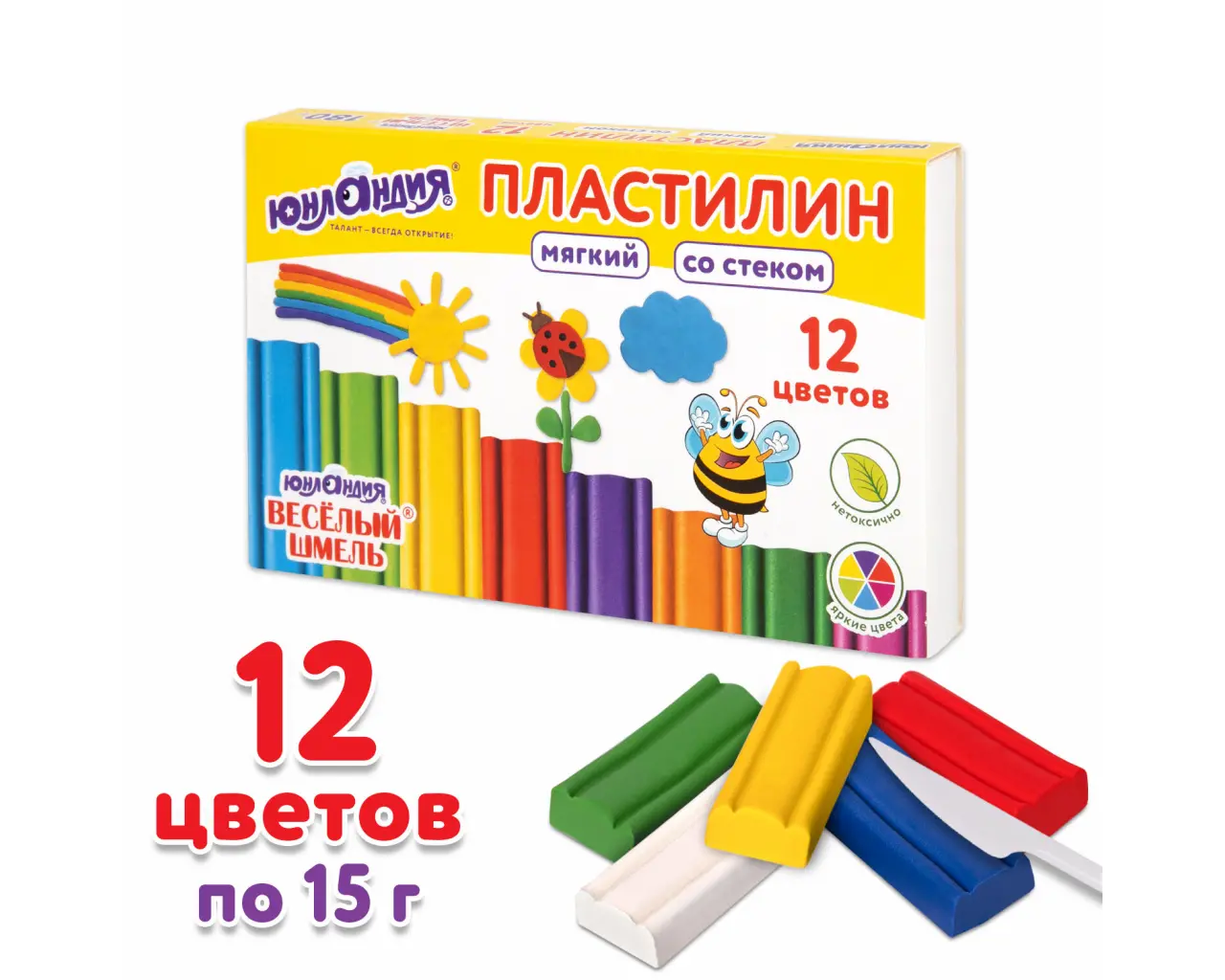 Пластилин мягкий ЮНЛАНДИЯ 