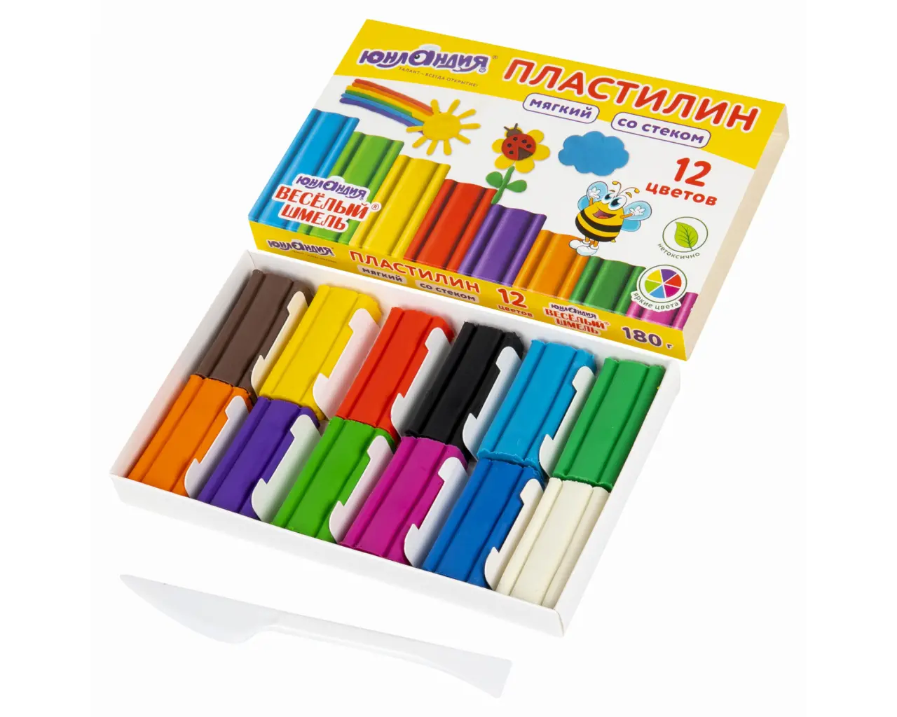 Пластилин мягкий ЮНЛАНДИЯ 