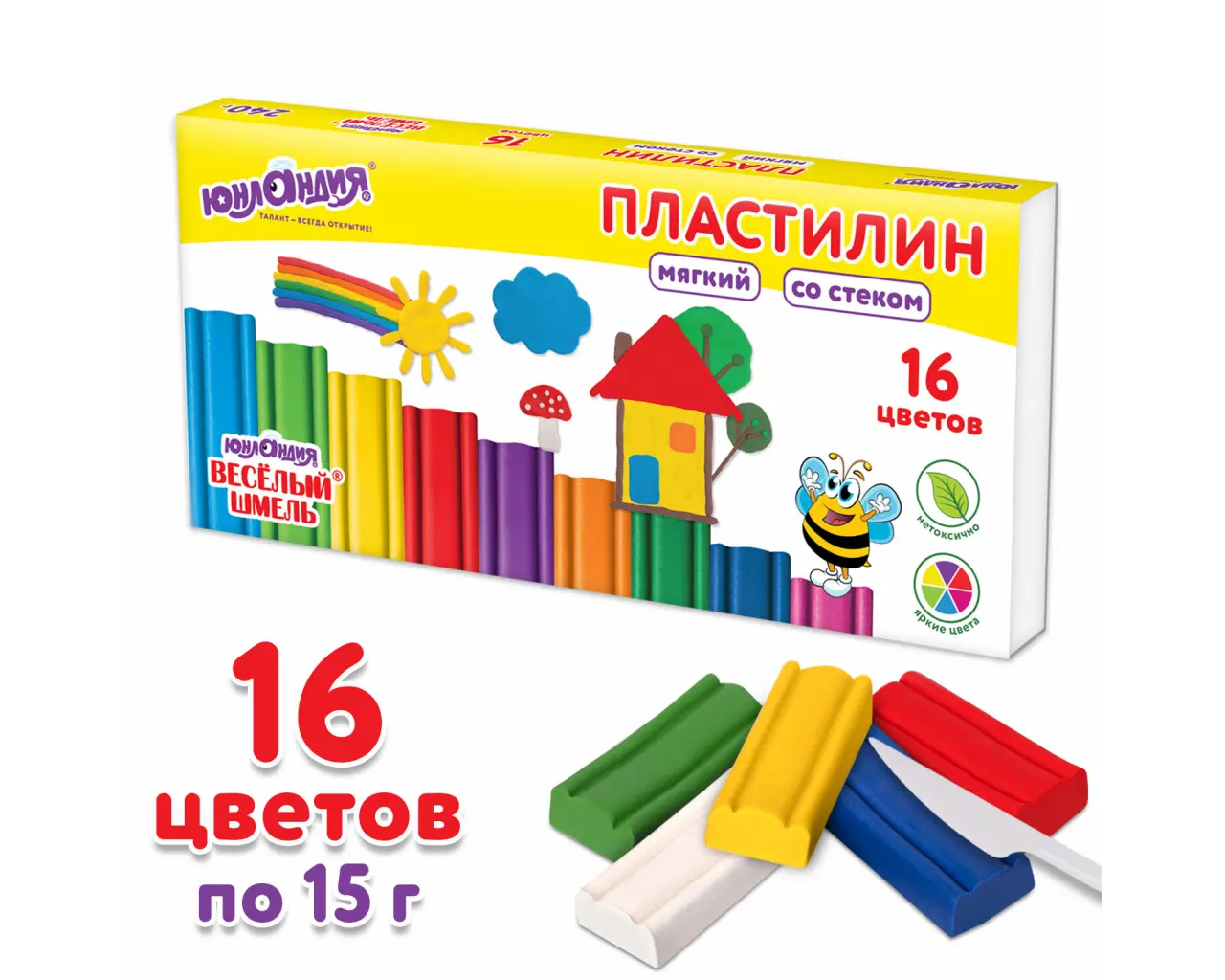 Пластилин мягкий ЮНЛАНДИЯ 