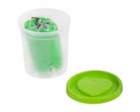 Пластилин-тесто для лепки BRAUBERG KIDS, 4 цвета, 560 г, яркие неоновые цвета, крышки-штампики, 106716.4