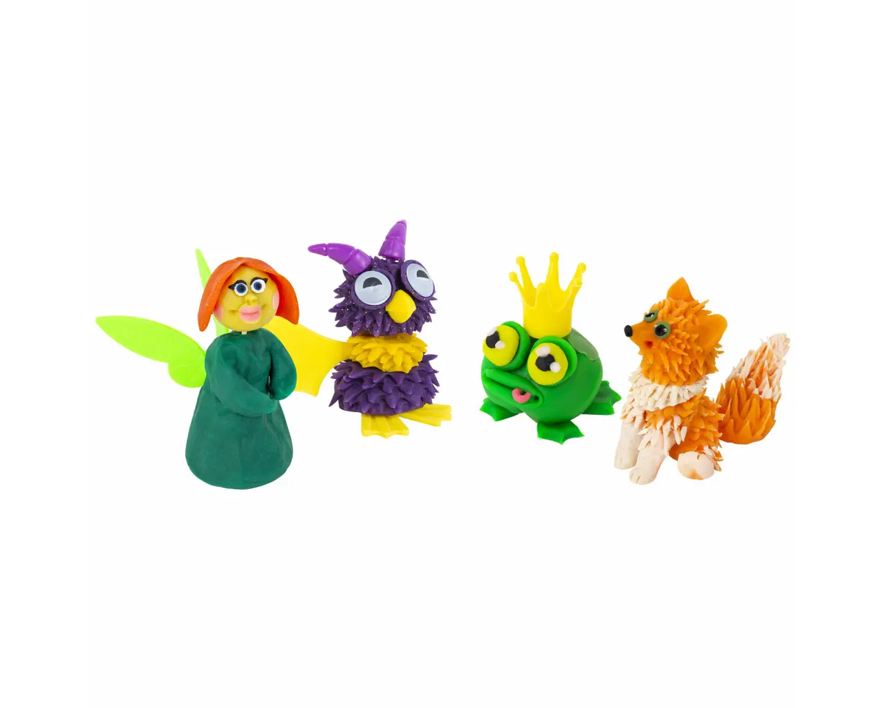 Пластилин-тесто для лепки BRAUBERG KIDS, 6 цветов, 300 г, яркие классические цвета, крышки-штампики, 106718.8