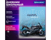 Дневник 1-4 класс 48 л., твердый, BRAUBERG, выборочный лак, с подсказом, 