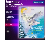Дневник 1-11 класс 40 л., твердый, BRAUBERG, глянцевая ламинация, 