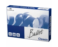 Бумага офисная А4, 80 г/м2, 500 л., марка В, BALLET CLASSIC, Россия, 153% (CIE).0