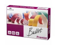 Бумага офисная А4, 80 г/м2, 500 л., марка А, BALLET PREMIER, Россия, 160% (CIE).0