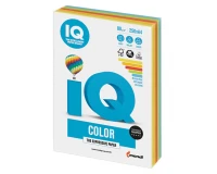 Бумага цветная IQ color, А4, 80 г/м2, 250 л., (5 цветов x 50 листов), микс интенсив, RB02.0