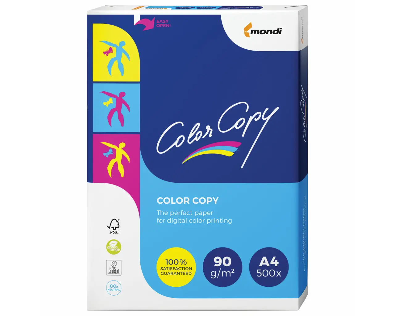 Бумага COLOR COPY, А4, 90 г/м2, 500 л., для полноцветной лазерной печати, А++, Австрия, 161% (CIE).0