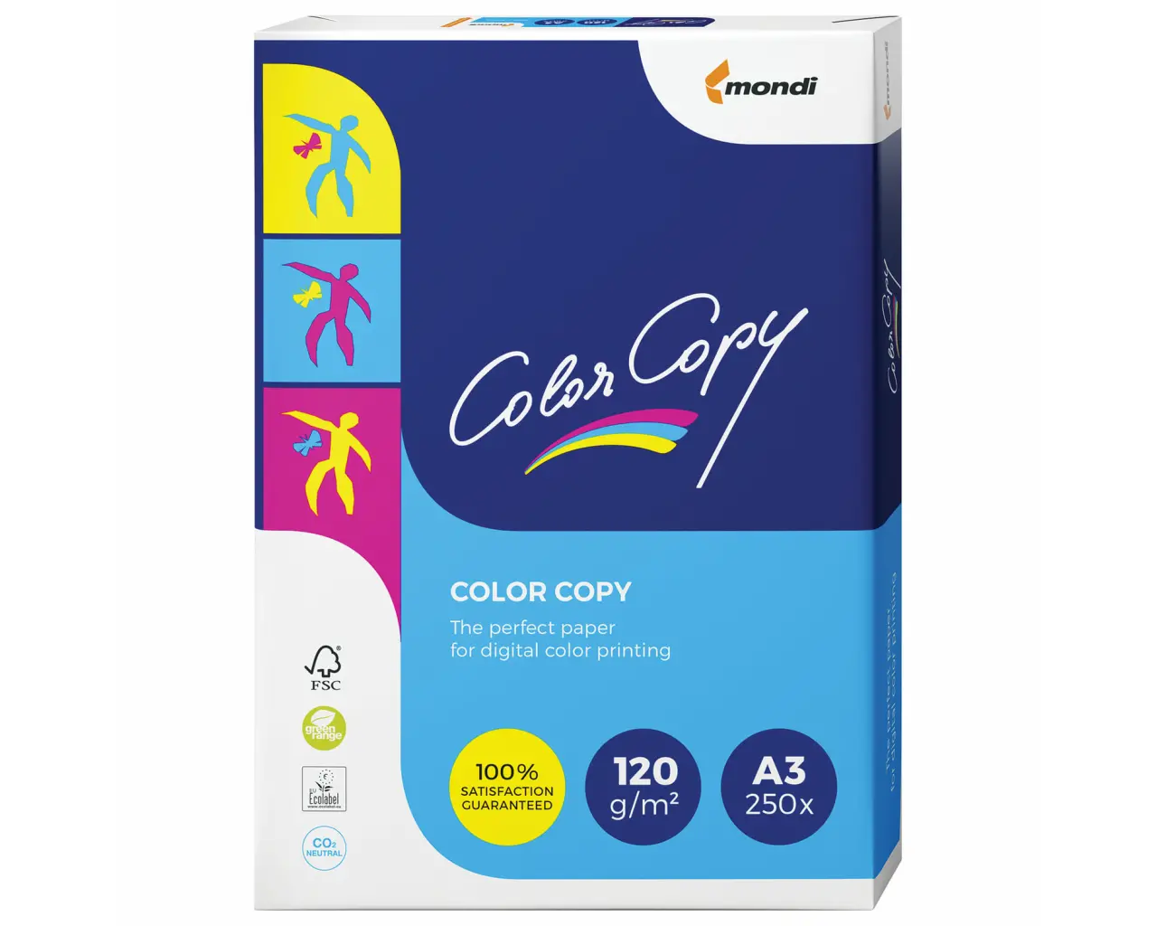 Бумага COLOR COPY, БОЛЬШОЙ ФОРМАТ (297х420 мм), А3, 120 г/м2, 250 л., для полноцветной лазерной печати, А++, Австрия, 161% (CIE).0