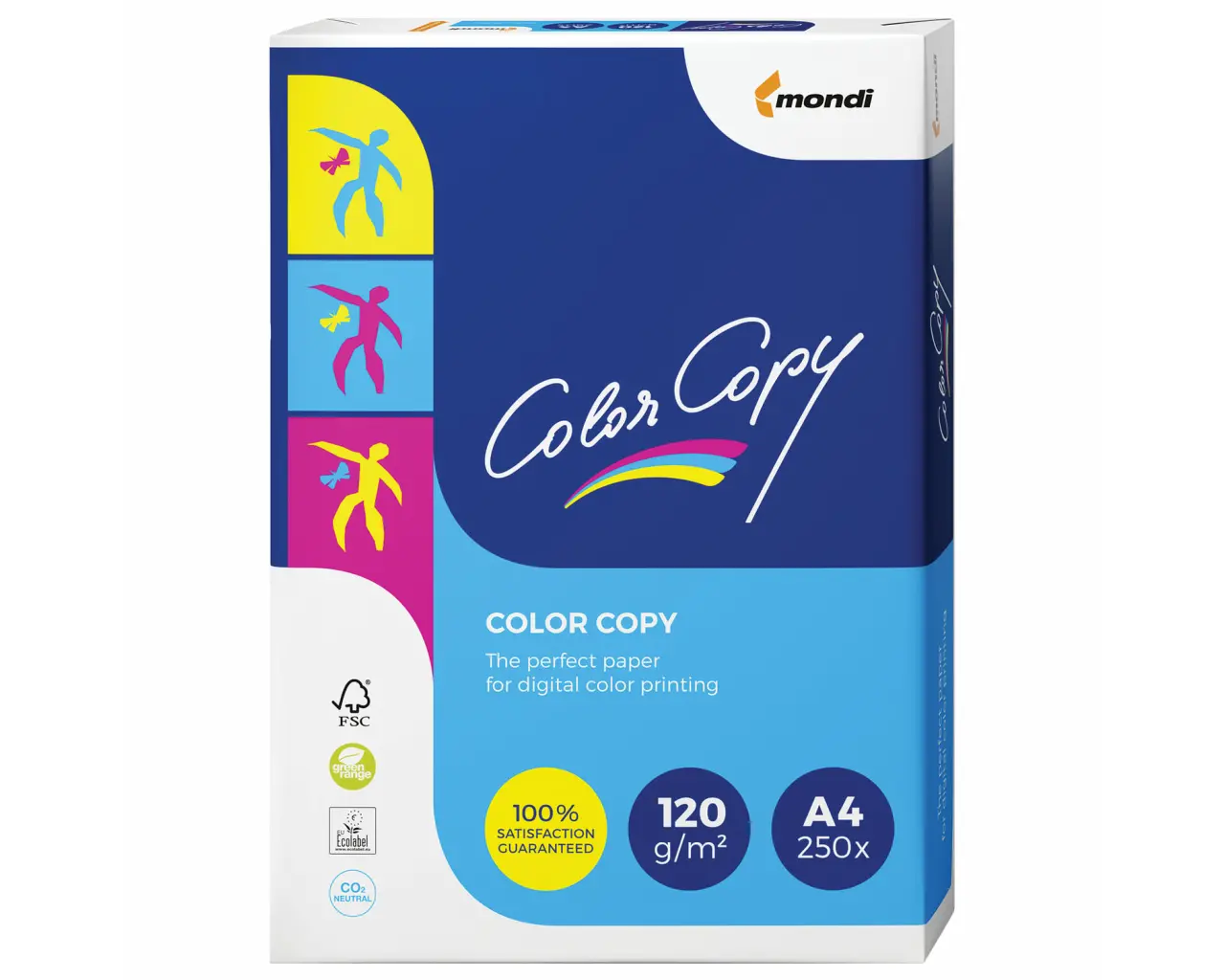 Бумага COLOR COPY, А4, 120 г/м2, 250 л., для полноцветной лазерной печати, А++, Австрия, 161% (CIE).0