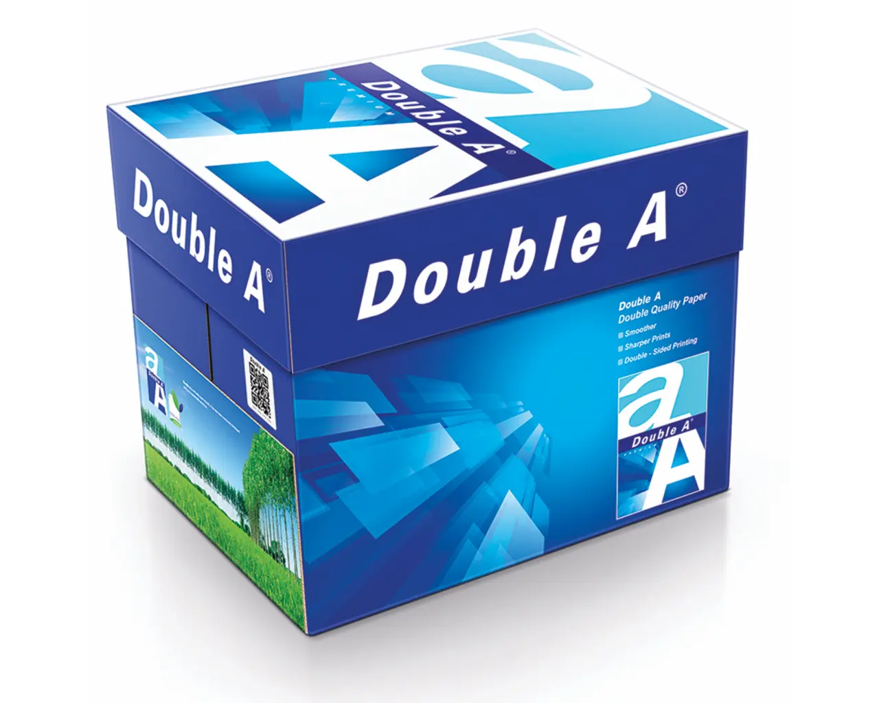 Бумага офисная А4, 80 г/м2, 500 л., марка А+, DOUBLE A, ЭВКАЛИПТ, Таиланд, 172% (CIE).4