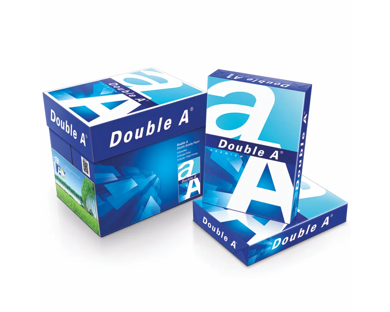Бумага офисная БОЛЬШОГО ФОРМАТА (297х420), А3, 80 г/м2, 500 л., марка А+, DOUBLE A, ЭВКАЛИПТ, Таиланд.1