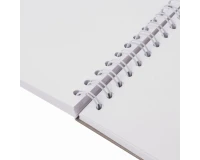 Скетчбук, белая бумага 160 г/м2, 145х205 мм, 30 л., гребень, жёсткая подложка, BRAUBERG ART DEBUT, 110989.5